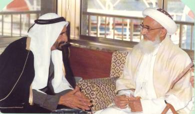 HH Syedna Mohammed Burhanuddin with HH Sheikh Rashid bin Saeed al-Maktoum